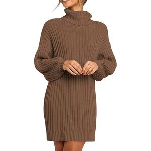 Brown Sweater Dress